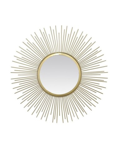 Miroir soleil pic doré en métal or