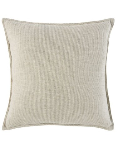 Coussin en velours écru 60x60, OEKO-TEX®