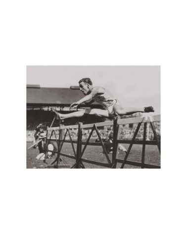 Photo ancienne noir et blanc athlétisme n°03 cadre noir 70x105cm