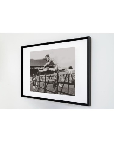 Photo ancienne noir et blanc athlétisme n°03 cadre noir 70x105cm