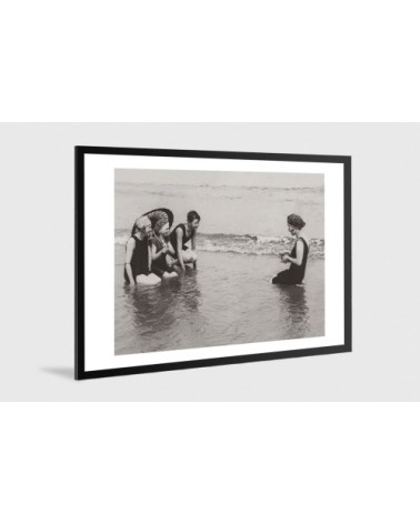Photo ancienne noir et blanc mer n°54 alu 60x90cm