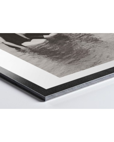 Photo ancienne noir et blanc mer n°54 alu 60x90cm