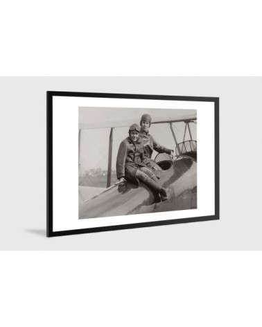 Photo ancienne noir et blanc avion n°04 alu 30x45cm