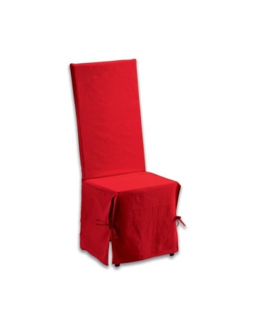 Housse de Chaise en coton rouge 35 x 35 x 116