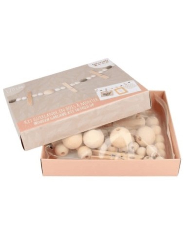 Coffret DIY décorations de Noël guirlande en bois souvenirs