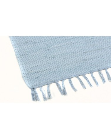 Tapis réversible en coton - tissé à la main - Bleu Claire 160x230
