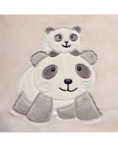 Tour de lit bébé Pandi Panda velours Multicolore 40x180
