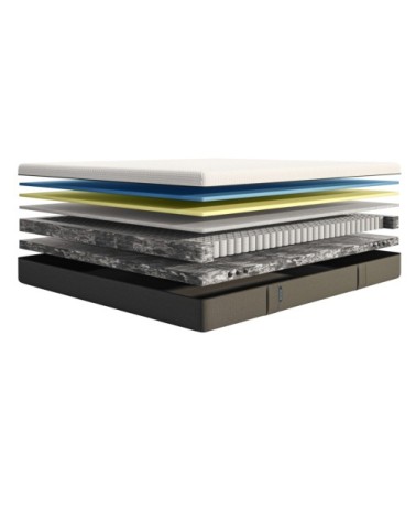 Matelas Hybride 180x200 - ressorts ensachés et mémoire de forme