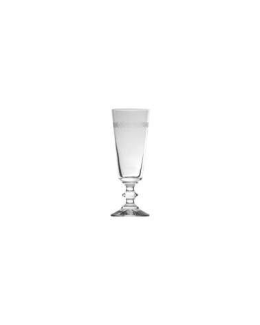 Flute en verre transparent