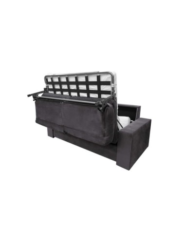 Canapé convertible 3 places  en tissu anthracite