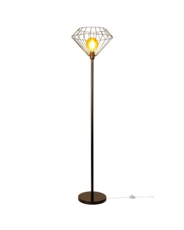 Lampe de table en métal noir