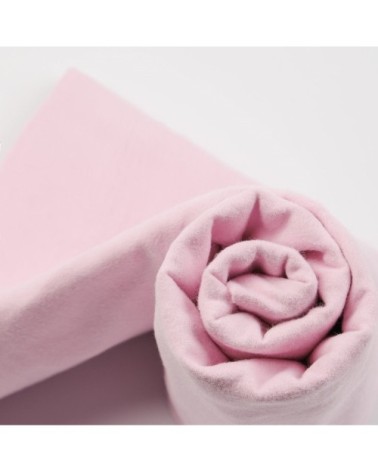 Drap housse flanelle en Molleton Rose 200x200 cm