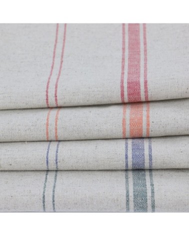 Lot de 2 torchons métis en Lin Bleu