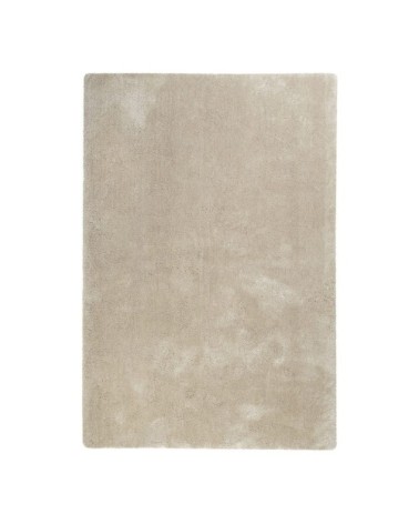 Tapis uni design en polyester beige mix 120x170