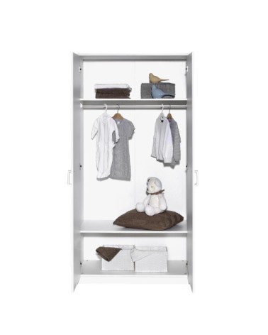 Armoire 2 portes blanc