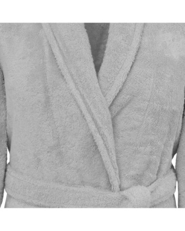 Peignoir col chale coton/modal Glacier XL