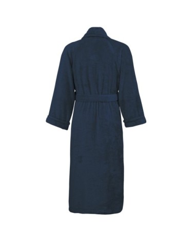 Peignoir col chale coton/modal Indigo L