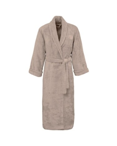 Peignoir col chale coton/modal Sable L