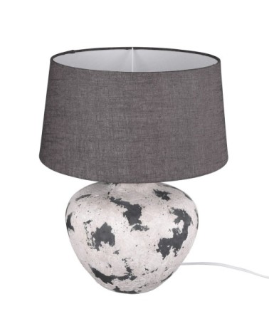 Lampe de table en ceramic gris