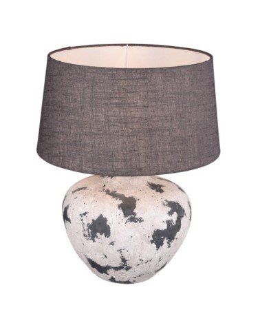 Lampe de table en ceramic gris