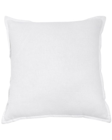 Coussin en lin lavé blanc 60x60, OEKO-TEX®