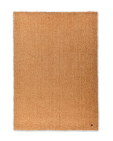 Tapis shaggy - tufté à la main - en polyester - or 140x200 cm