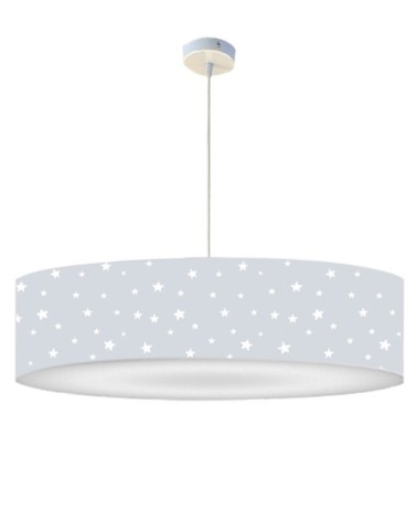 Suspension Enfant Etoiles Grise Ø 50 x H 25