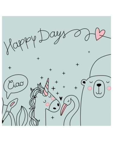 Suspension Enfant Happydays Petit Bleu Ø 50 x H 25