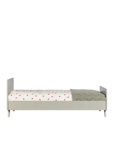 Cadre de lit pour enfant 90x200 en pin massif vert de gris
