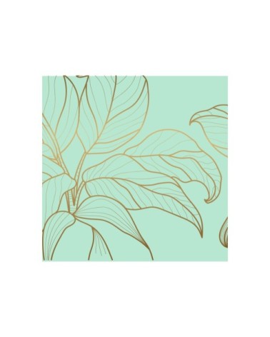 Suspension Double Feuille vert Ø 65 x H 30