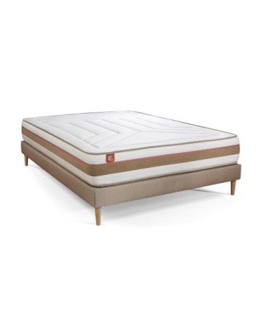 Pack matelas sommier kit 180x200 oreiller couette