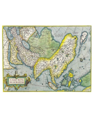 Tableau cartographie ancienne carte No.52 40x50cm