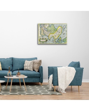 Tableau cartographie ancienne carte No.52 80x100cm