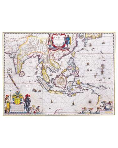 Tableau cartographie ancienne carte No.8 40x50cm