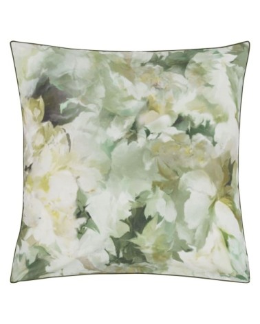 Taie d'oreiller imprimée en percale de coton vert 65x65