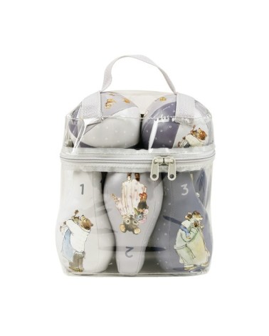 Jeu de quilles pvc gris enfant