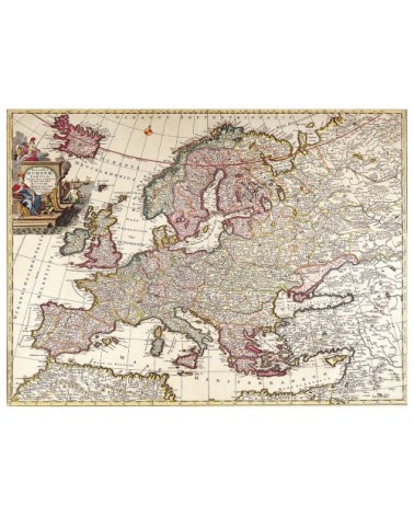 Tableau cartographie ancienne carte No.53 40x50cm