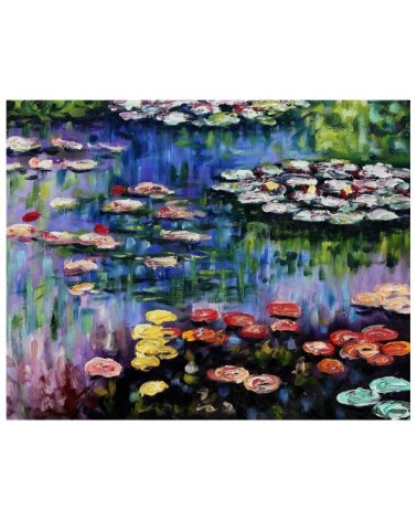 Tableau impression sur toile Nymphéas Claude Monet 50x70cm