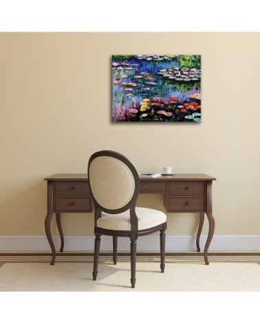 Tableau impression sur toile Nymphéas Claude Monet 50x70cm