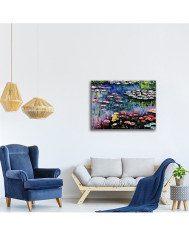 Tableau impression sur toile Nymphéas Claude Monet 50x70cm