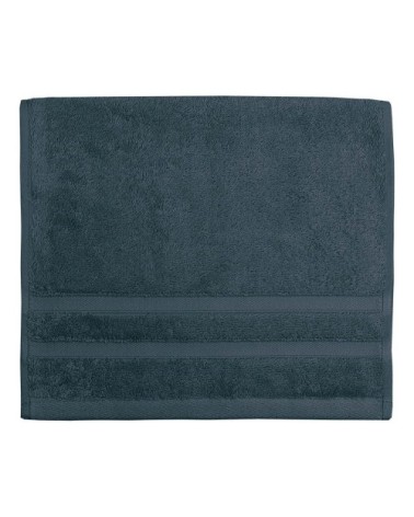 Lot de 3 serviettes invité 600 gr/m²  indigo 30x50 cm