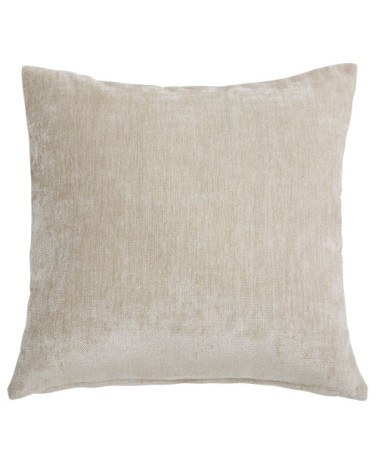 Coussin en velours effet vieilli beige 60x60, OEKO-TEX®