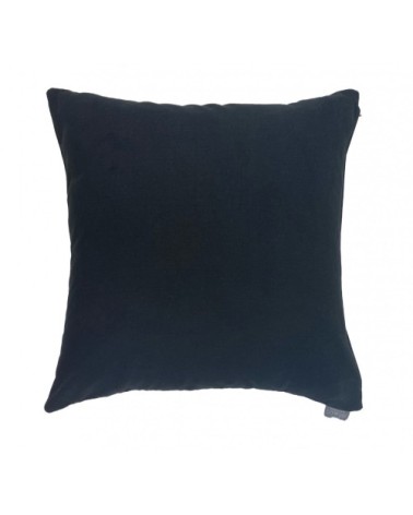 Housse de coussin trois ombelles made in france noir   48x48