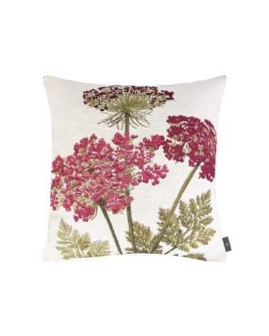 Housse de coussin trois ombelles made in france blanc