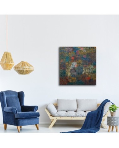 Tableau couleurs à distance Paul Klee 55x60cm