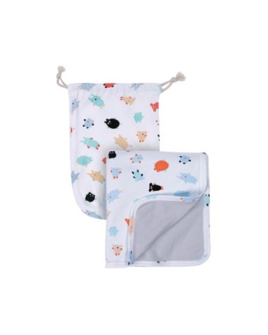 Couverture coton multicouleur bébé