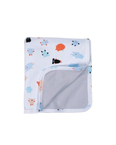 Couverture coton multicouleur bébé