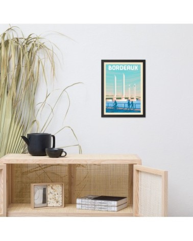 Affiche Bordeaux  30x40 cm