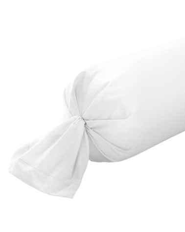 Taie de traversin coton colombe 43x210 cm