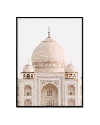 Affiche avec cadre noir - Taj mahal - 50x70